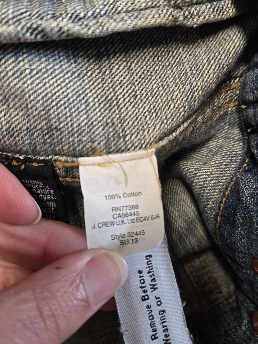 J. Crew Indigo Denim Light Blue Denim Trucker Jacket Medium - Picture 7 of 7